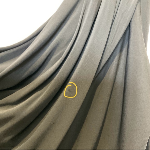 Alexander Wang Draped Ruched One Shoulder Dress Jersey in Black Size 8 - Picture 13 of 14